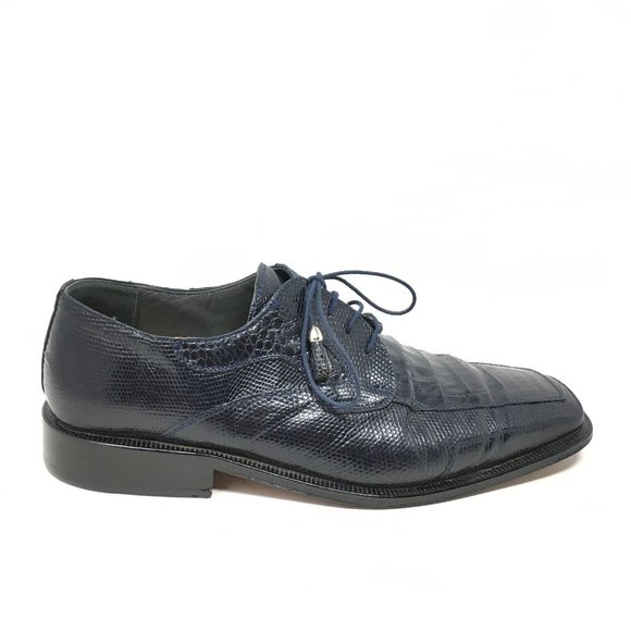 David Eden Oxfords Shoes Size 10 Blue Croc Lizard main image 7
